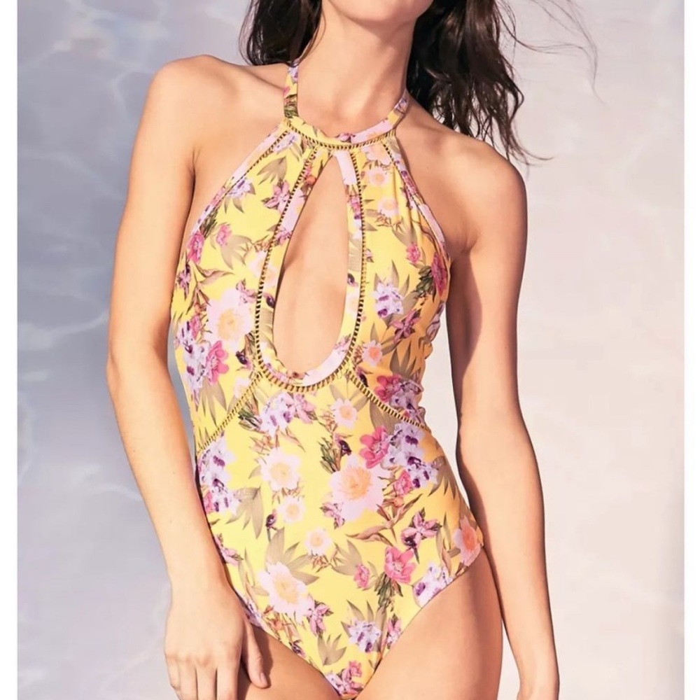 BEACH RIOT floral one piece swimsuit